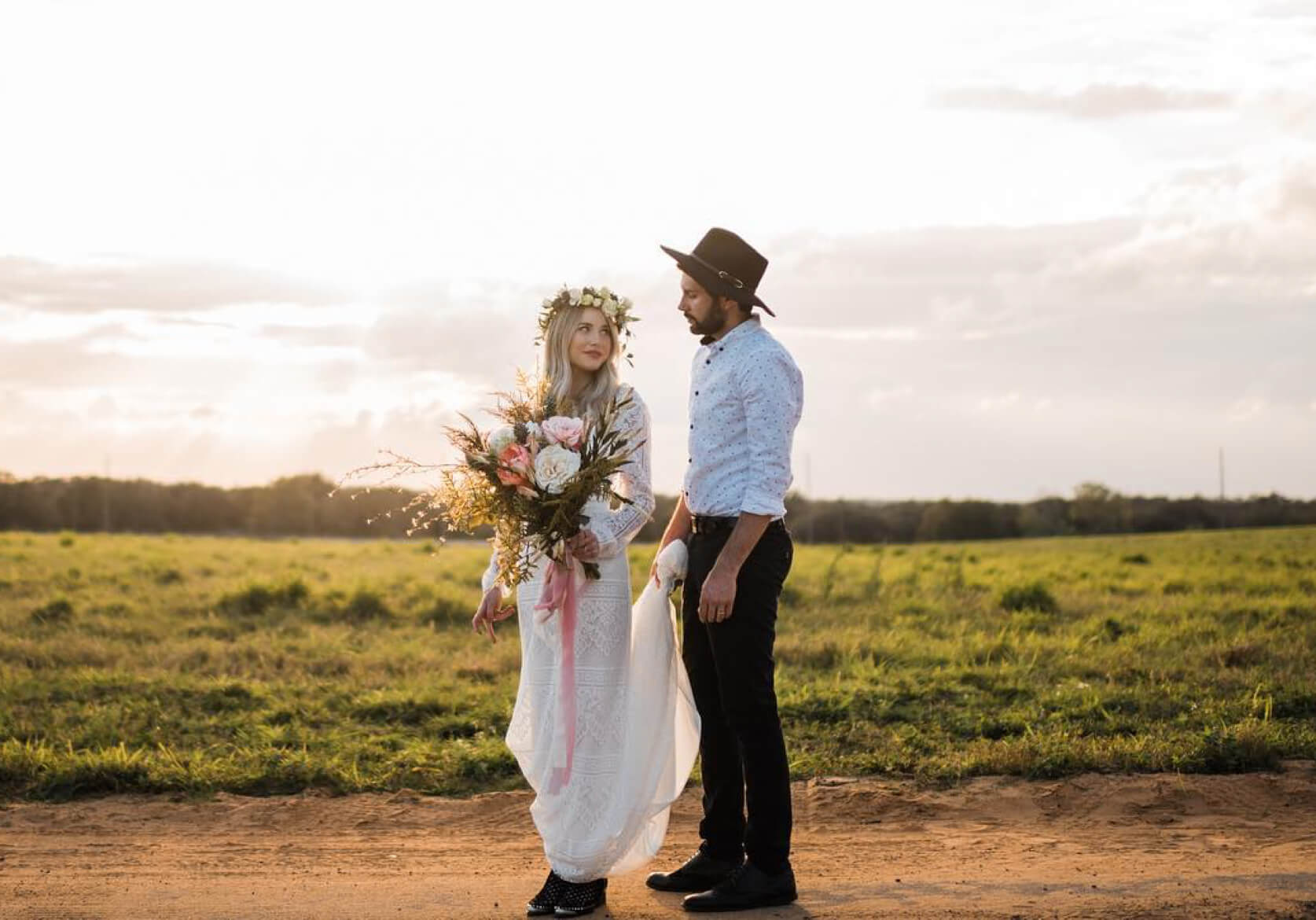 Photo of our bride and groom