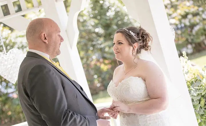 Cheerful Spring Wedding Palette of Yellow & Grey Mobile Image