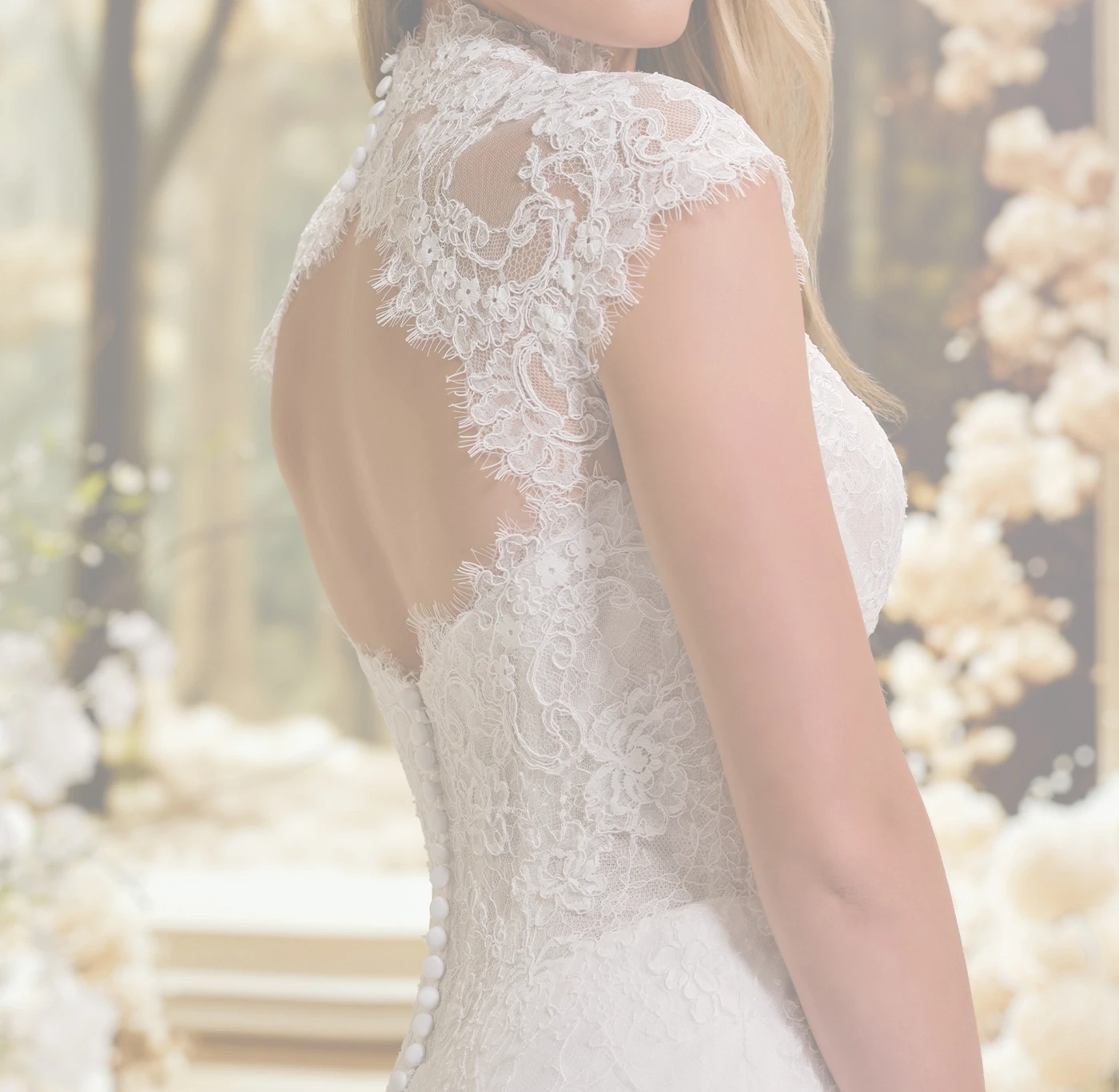 Model in Detailed Gown