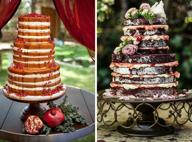 naked wedding cakes we ♥ this! moncheribridals.com