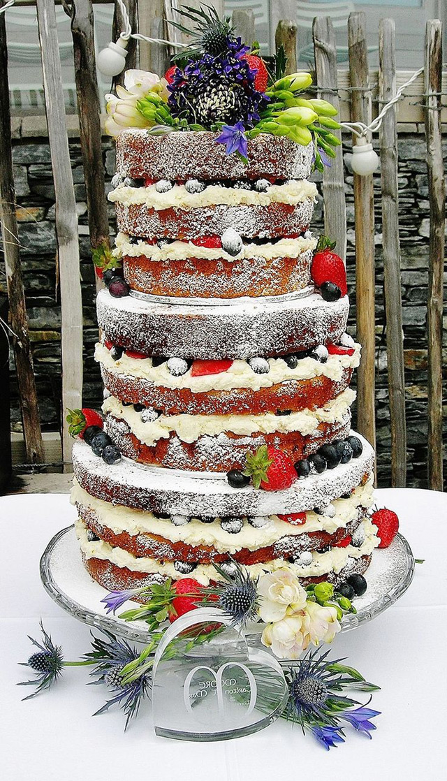 naked wedding cakes we ♥ this! moncheribridals.com
