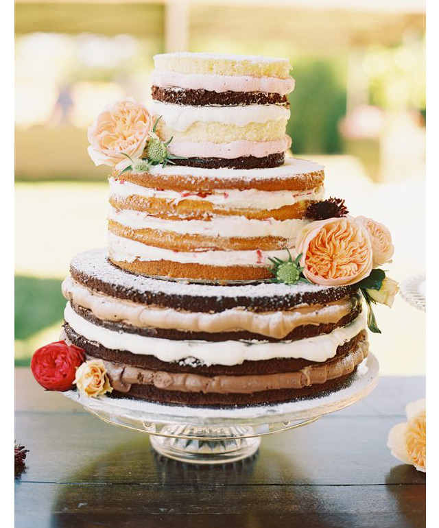naked wedding cakes we ♥ this! moncheribridals.com