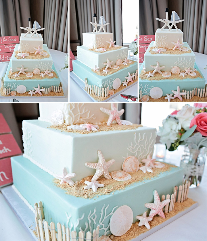 beach wedding cake ~ we ❤ this! moncheribridals.com