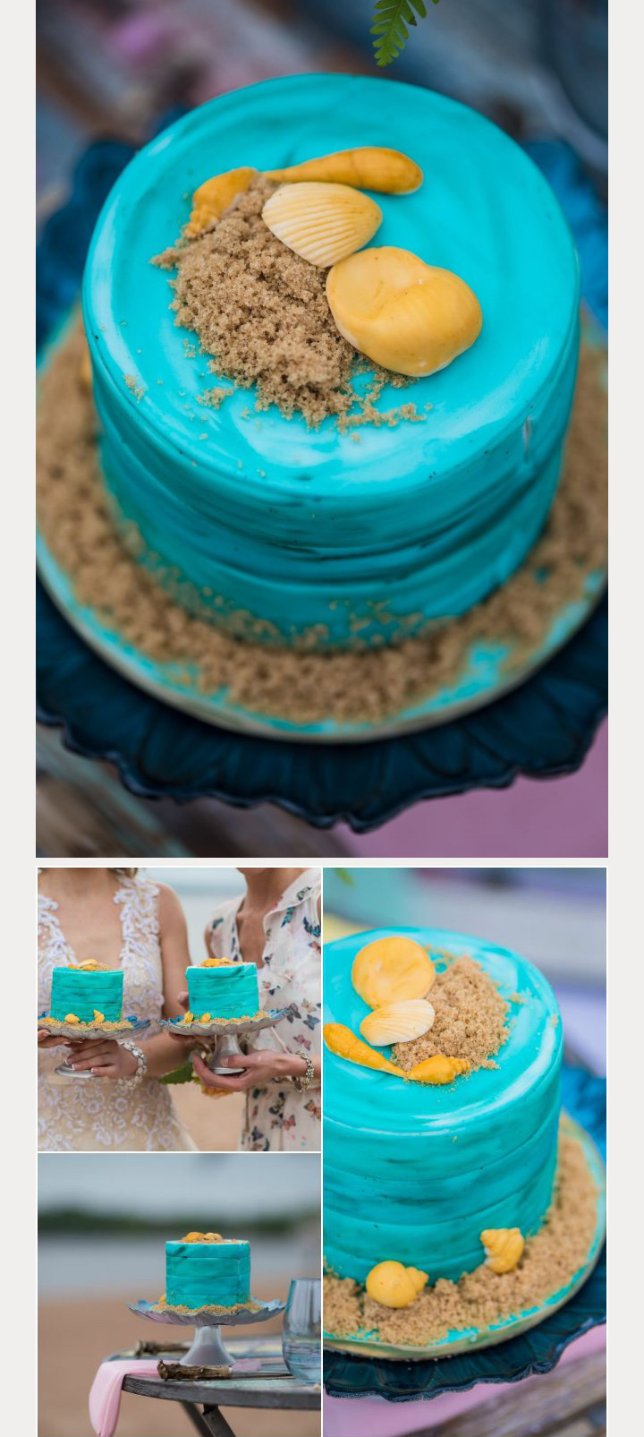 beach wedding cake ~ we ❤ this! moncheribridals.com