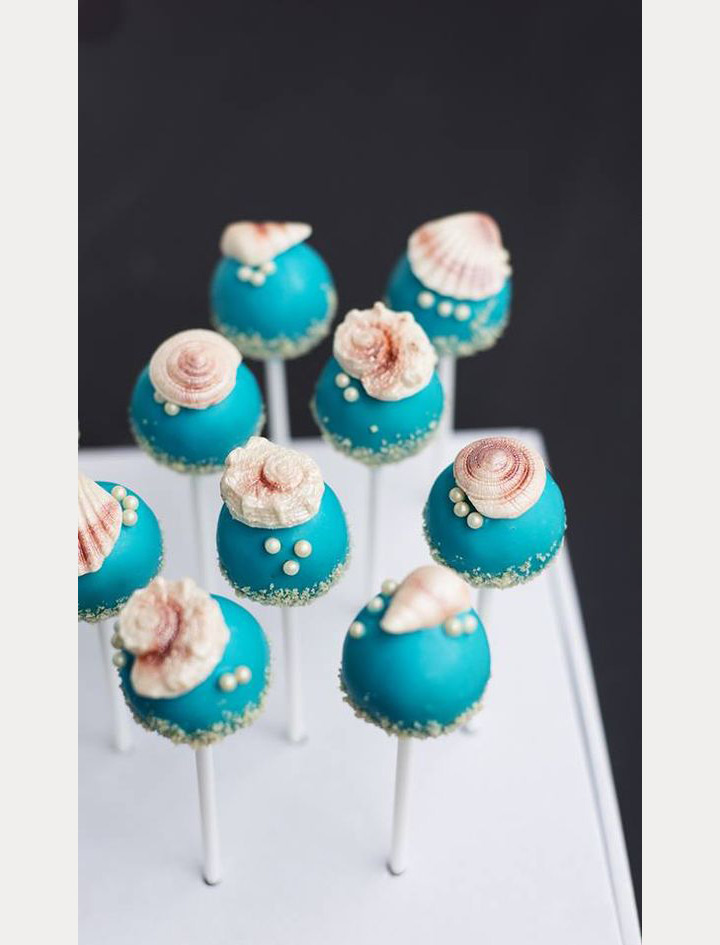 beach wedding cake pops ~ we ❤ this! moncheribridals.com