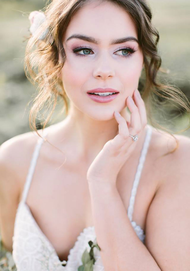 Beautiful Hair & Makeup Inspiration for Brides by Posh Styling