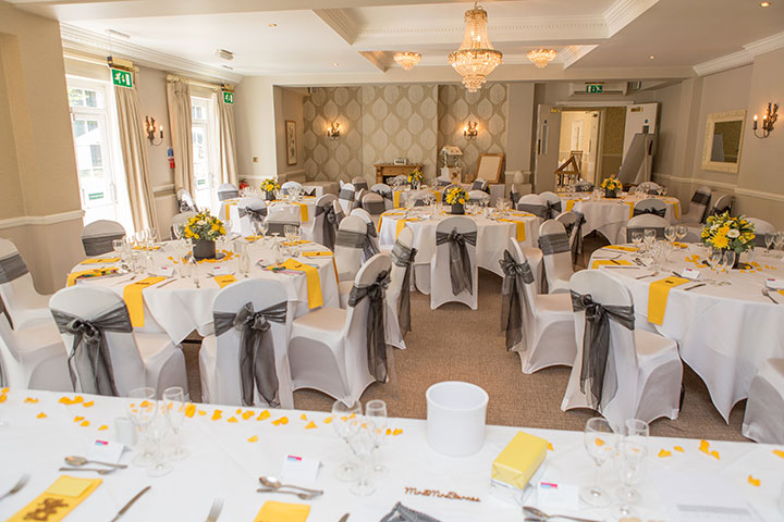 Cheerful Spring Wedding Palette of Yellow & Grey