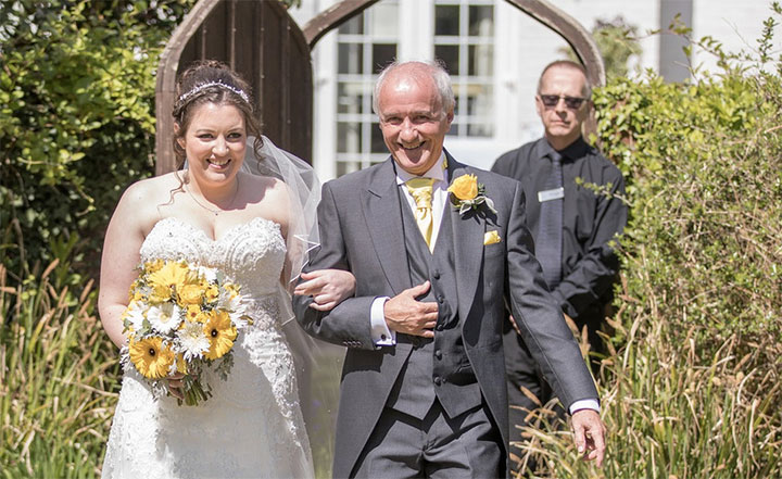 Cheerful Spring Wedding Palette of Yellow & Grey
