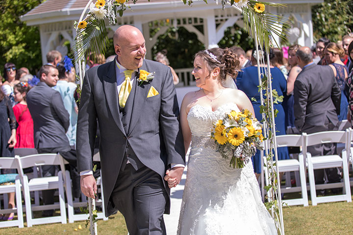 Cheerful Spring Wedding Palette of Yellow & Grey