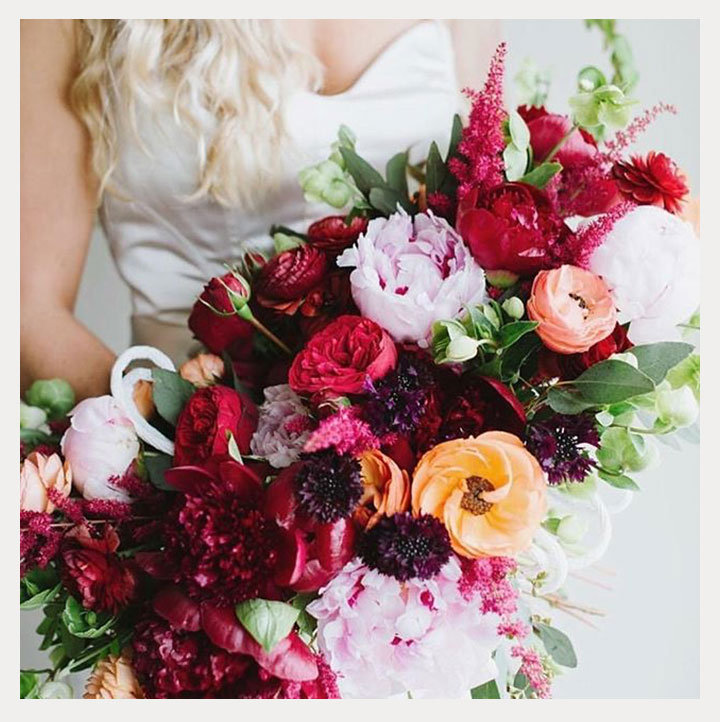 Elegant Elongated Wedding Bouquets by Intrigue Designs