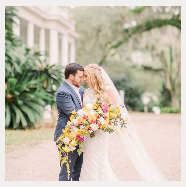 Elegant Elongated Wedding Bouquets by Intrigue Designs