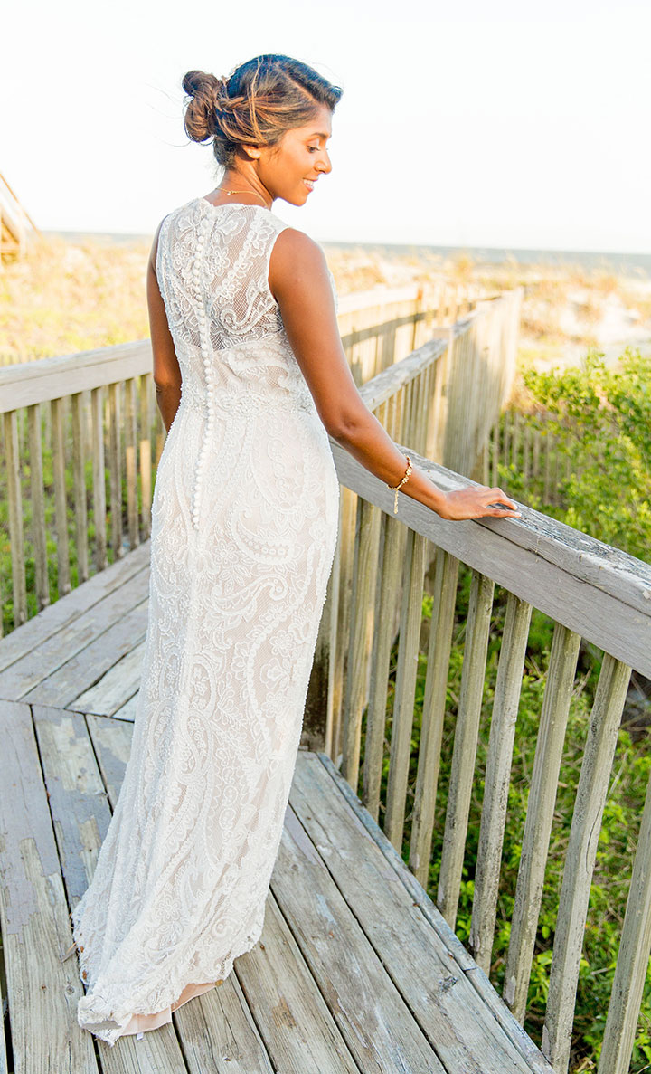 Backyard Beach Wedding In Charleston 