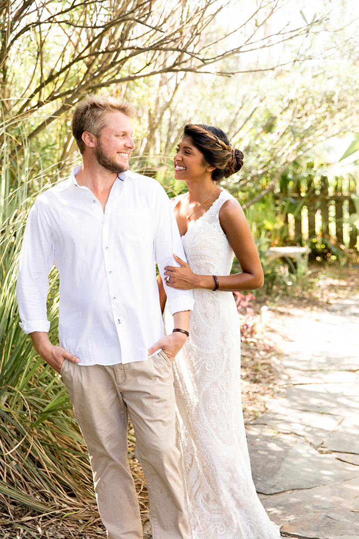 Backyard Beach Wedding In Charleston 