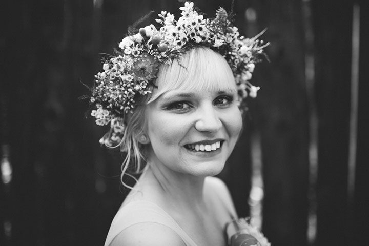 Boho Floral Bridal Crown For The Summer Bride