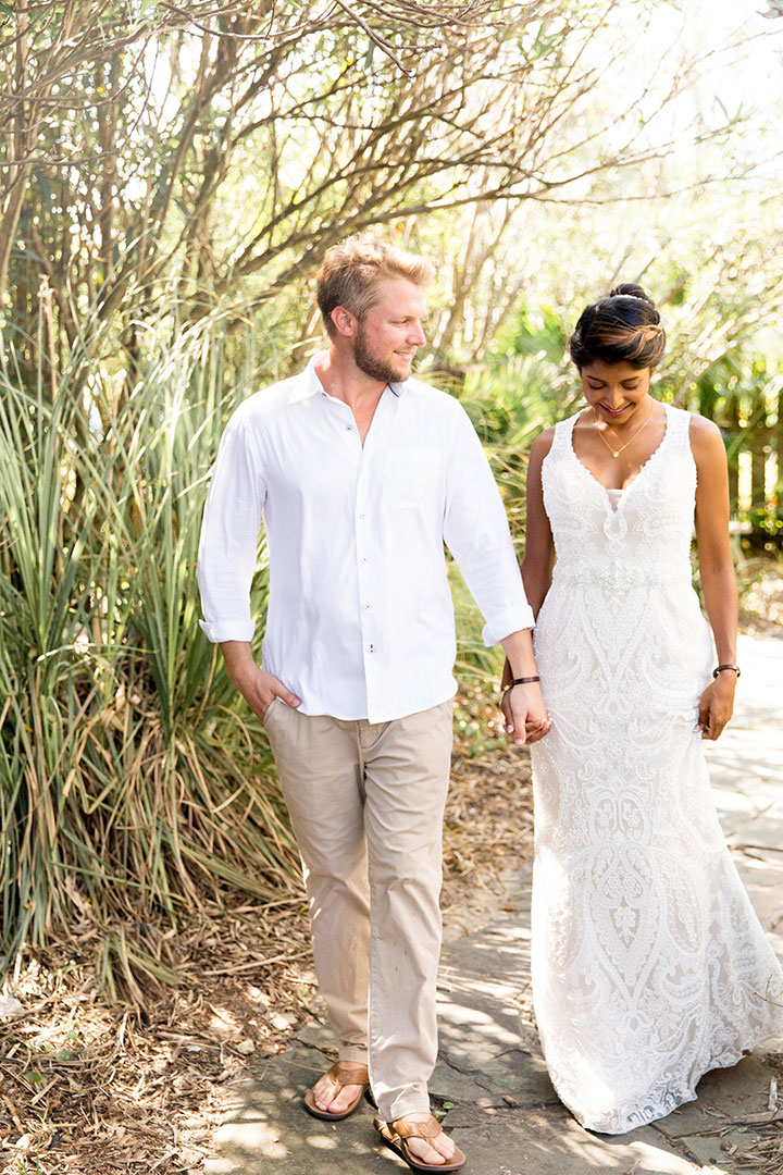 Backyard Beach Wedding In Charleston 
