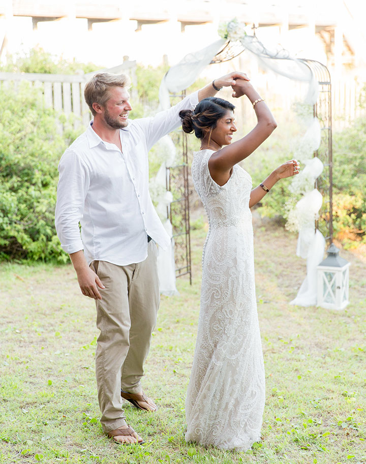 Backyard Beach Wedding In Charleston 