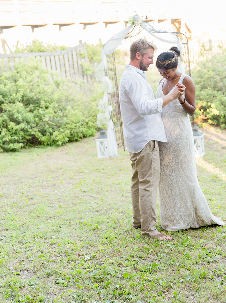 Backyard Beach Wedding In Charleston 