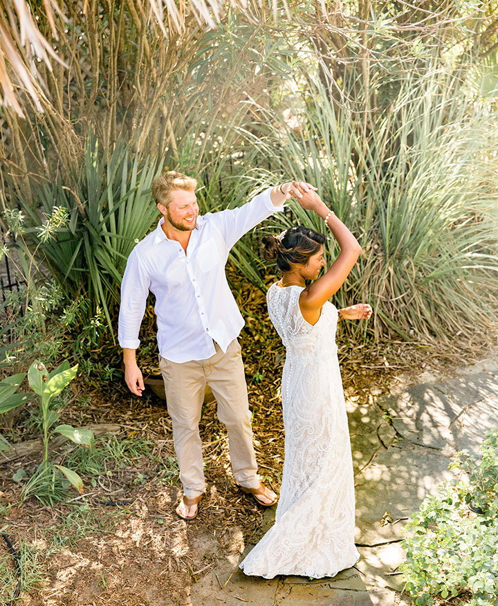 Backyard Beach Wedding In Charleston 