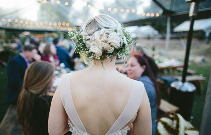 Boho Floral Bridal Crown For The Summer Bride