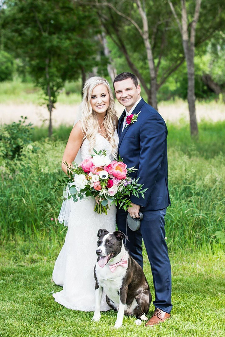 Stunning Summer Bride In Enchanting by Mon Cheri Lace Spaghetti Strap Gown