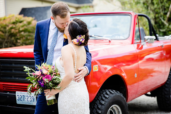 Enchanting by Mon Cheri's Allover Embroidered Lace Gown Is Perfect For This Late Summer Wedding