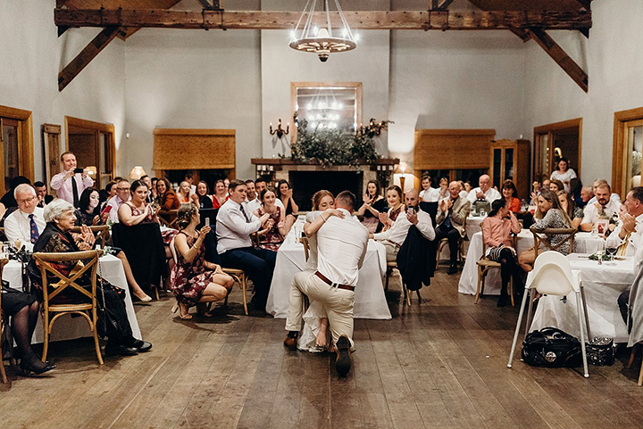 Vineyard Wedding In Autumn Wearing Enchanting by Mon Cheri
