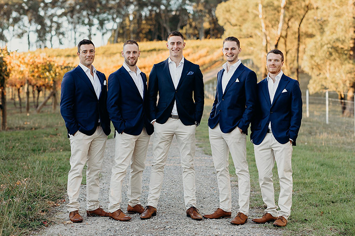 Vineyard Wedding In Autumn Wearing Enchanting by Mon Cheri