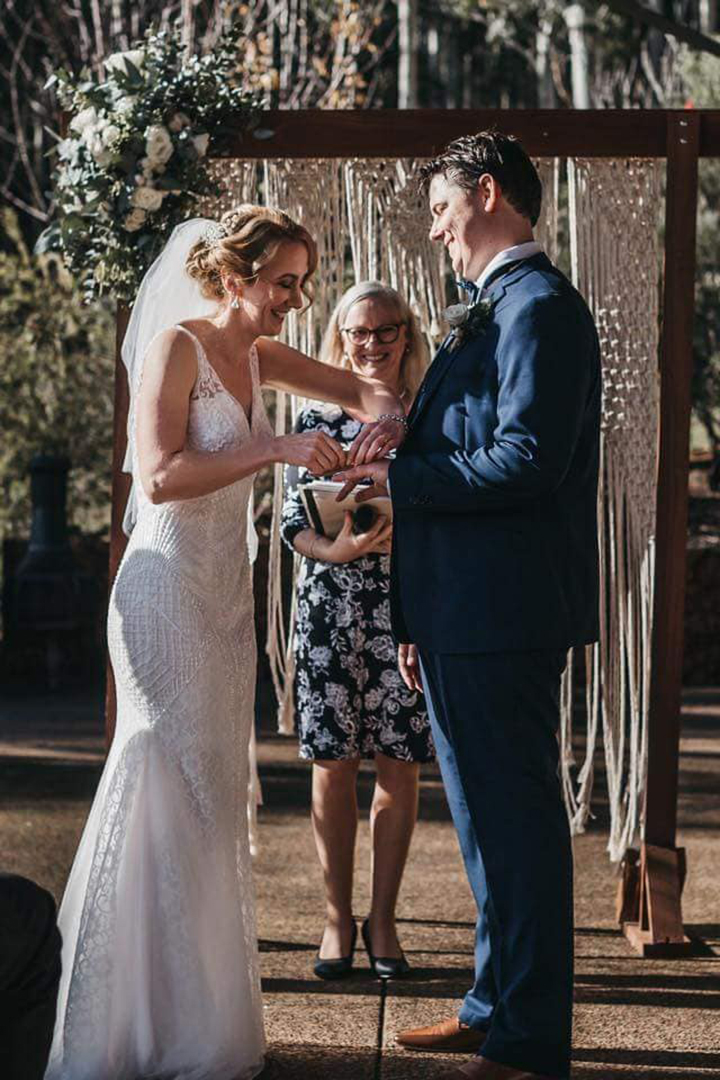 Winter Bride Wears Beaded Lace & Tulle Sheath In Diamond White