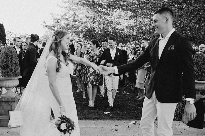 Vineyard Wedding In Autumn Wearing Enchanting by Mon Cheri