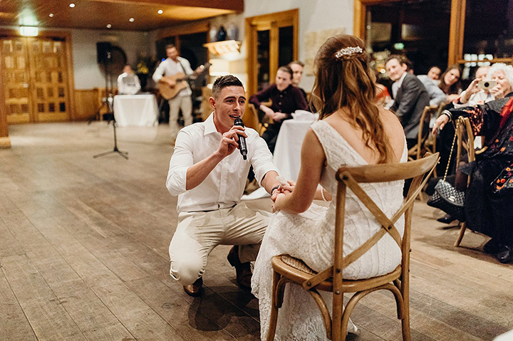 Vineyard Wedding In Autumn Wearing Enchanting by Mon Cheri