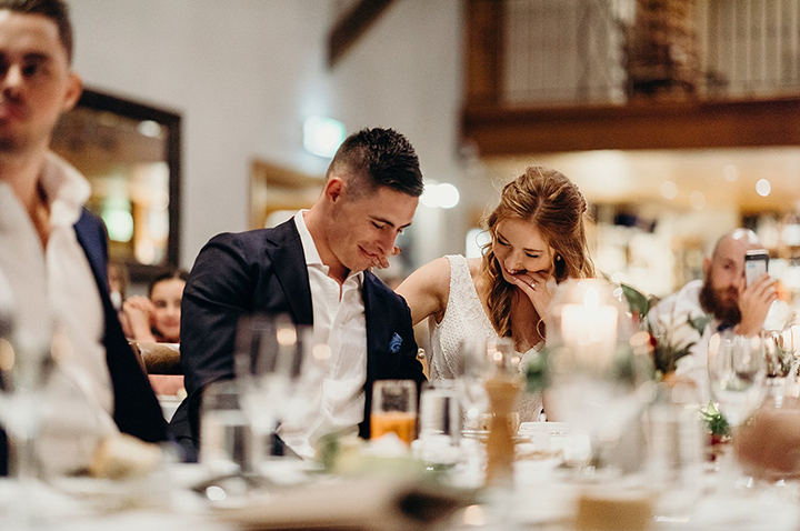 Vineyard Wedding In Autumn Wearing Enchanting by Mon Cheri