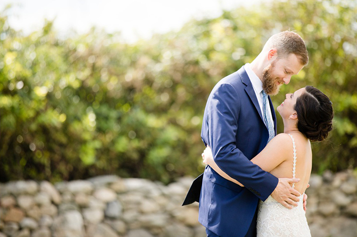 Enchanting by Mon Cheri's Allover Embroidered Lace Gown Is Perfect For This Late Summer Wedding