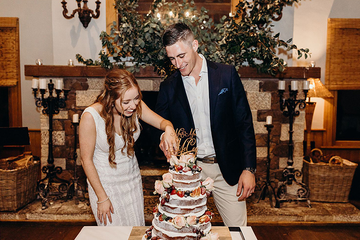 Vineyard Wedding In Autumn Wearing Enchanting by Mon Cheri