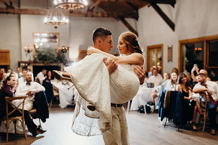 Vineyard Wedding In Autumn Wearing Enchanting by Mon Cheri