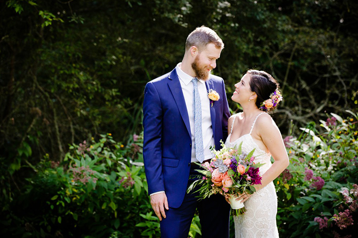 Enchanting by Mon Cheri's Allover Embroidered Lace Gown Is Perfect For This Late Summer Wedding