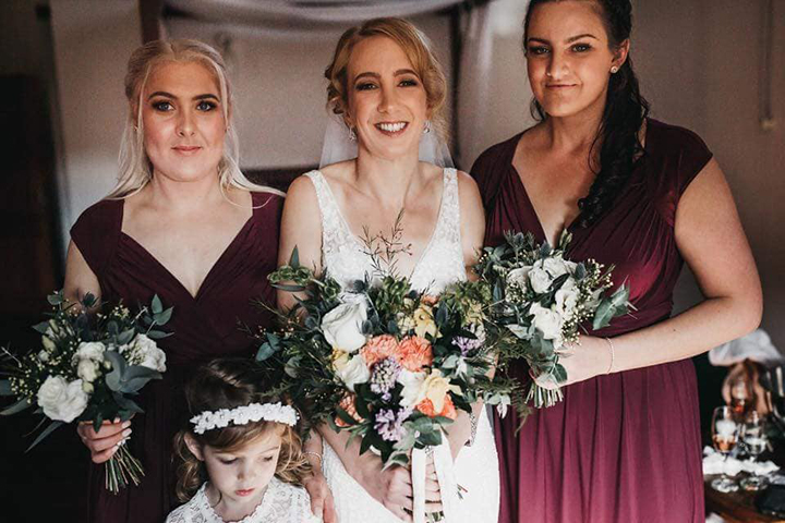 Winter Bride Wears Beaded Lace & Tulle Sheath In Diamond White