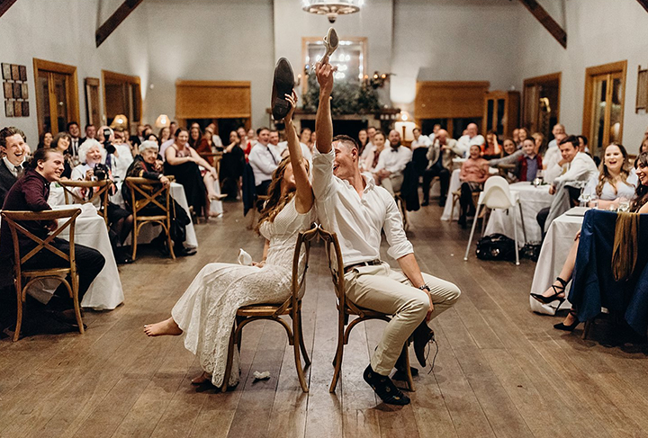 Vineyard Wedding In Autumn Wearing Enchanting by Mon Cheri