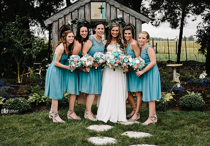 Rainy September Wedding Wearing Enchanting by Mon Cheri