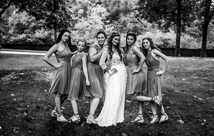 Rainy September Wedding Wearing Enchanting by Mon Cheri