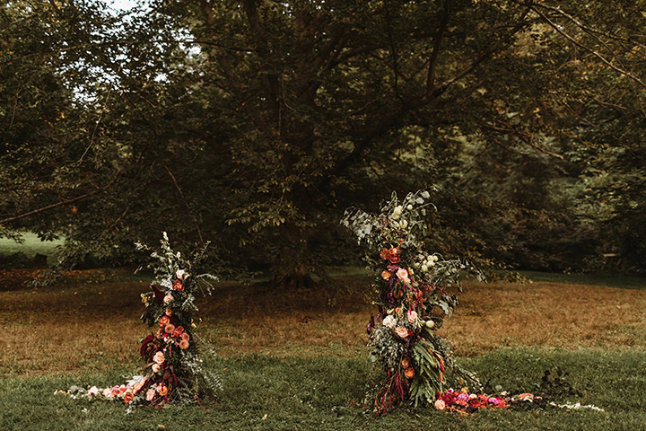 Spectacular Autumn Wedding Florals by Splints & Daisies Floral Design