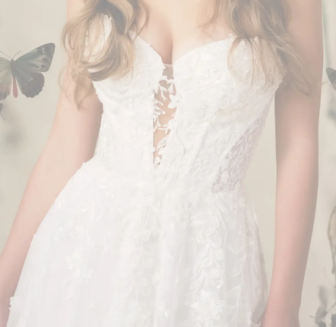 Model in Detailed Gown