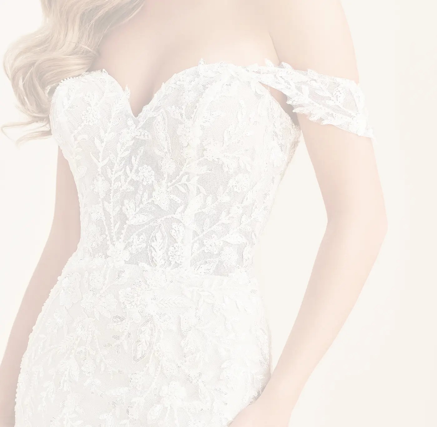Blonde in Lace Gown