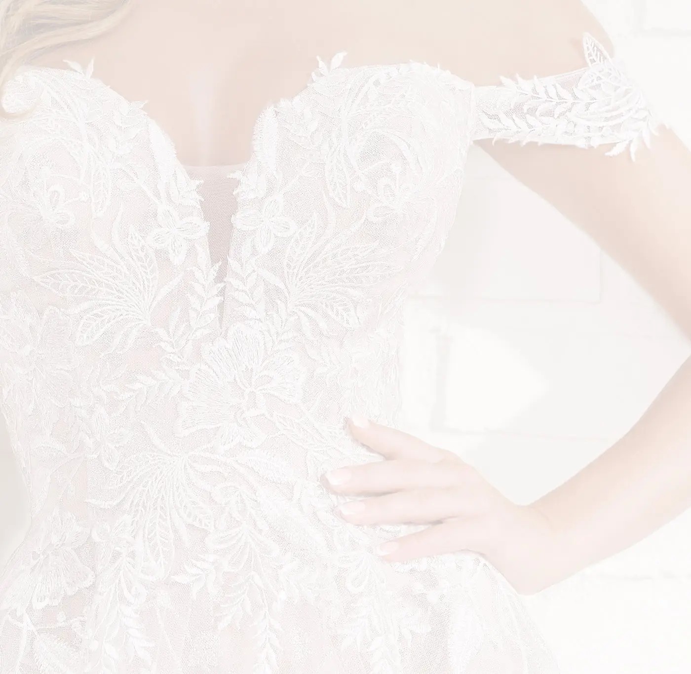 Blonde in Lace Gown