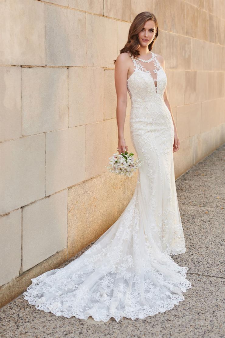 Lovely Lace and Tulle Fit and Flare Gown