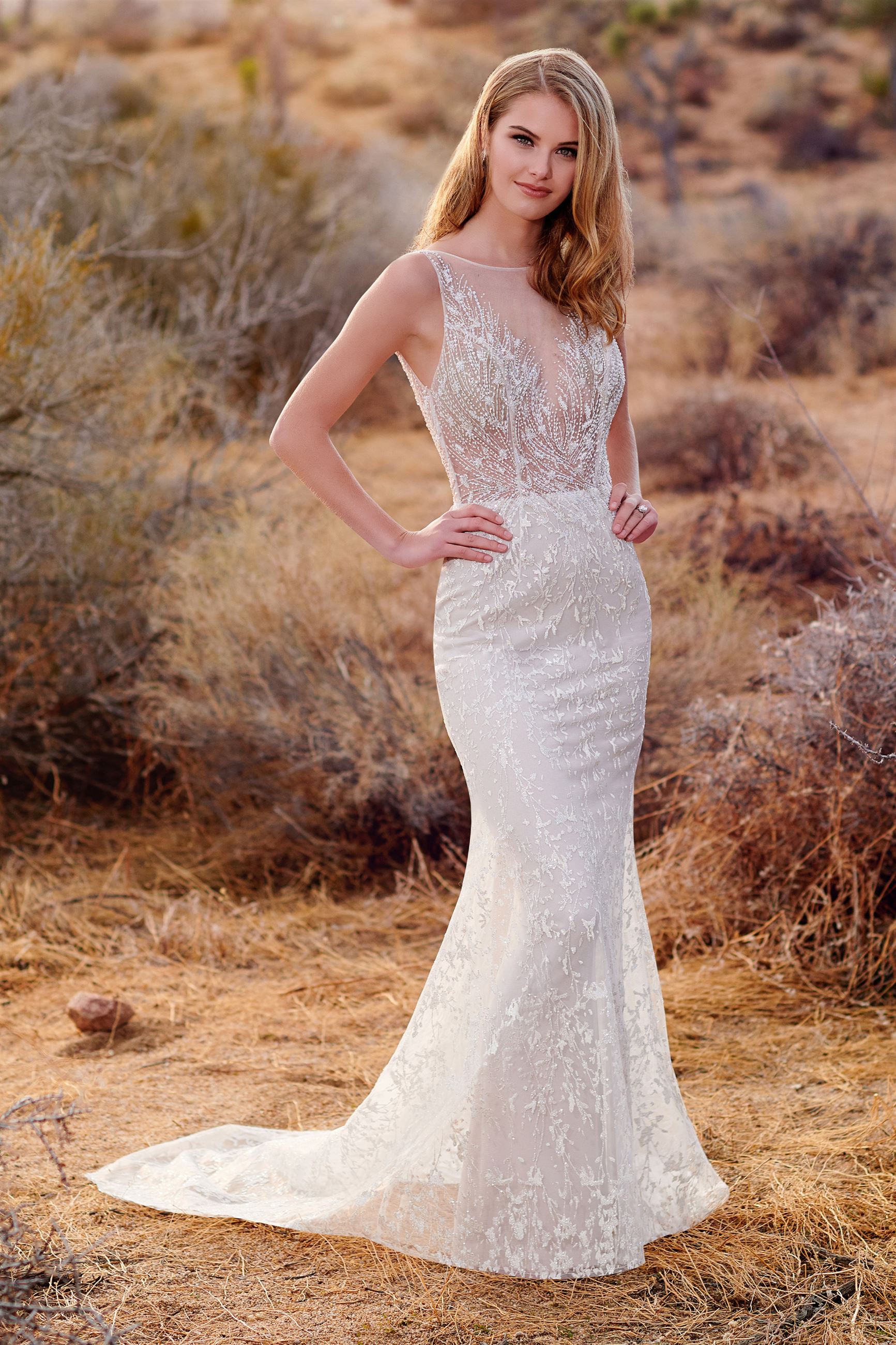 a line sheath wedding dress